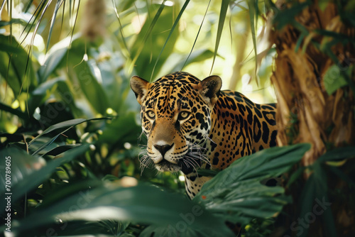 leopard resting on the tree