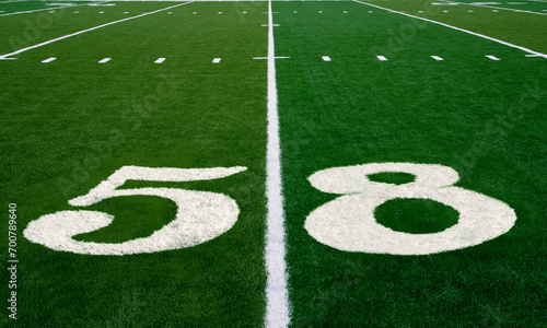 Football Field 58 Yard Line