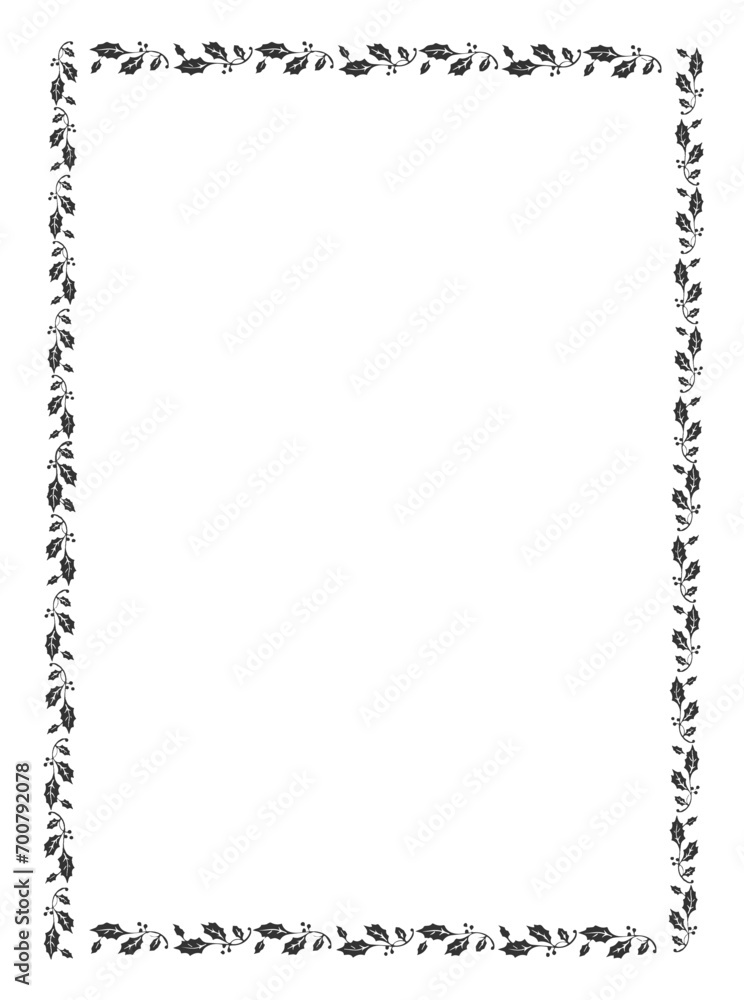 Vector floral leaves frame for your text and picture, frame with floral leaves ornament vector illustration Vector floral leaves frame for your text and picture, frame with floral leaves ornament vector illustration