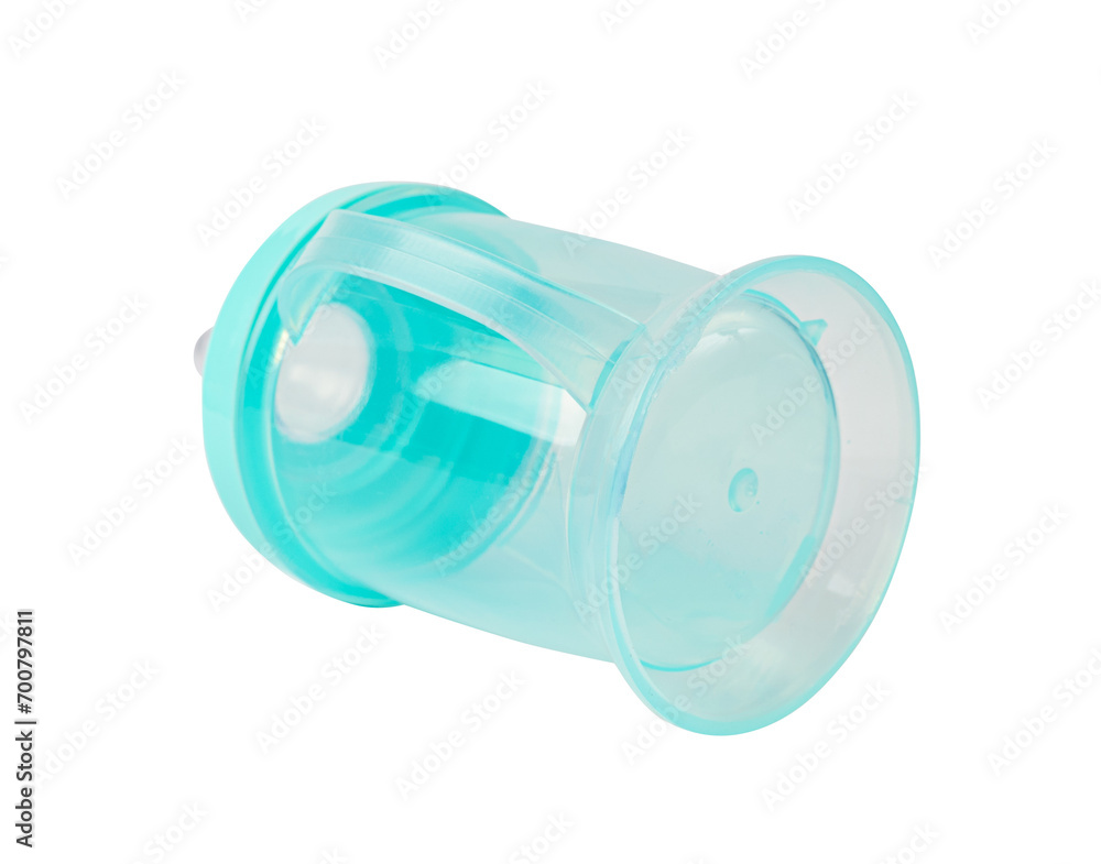 Baby Cup, Blue Baby Bottle with Pacifier, Little Children Equipment, Plastic Children's Sippy Drinking Cup Baby Cup, Blue Baby Bottle with Pacifier, Little Children Equipment, Plastic Children's Sippy Drinking Cup