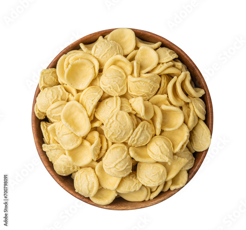 Foto Raw Orecchiette Pasta, Homemade Dry Macaroni, Italian Recchietedde
