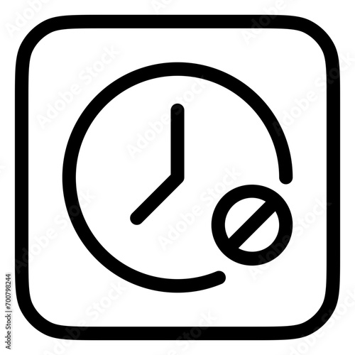 Editable countdown timer off vector icon. Part of a big icon set family. Perfect for web and app interfaces, presentations, infographics, etc