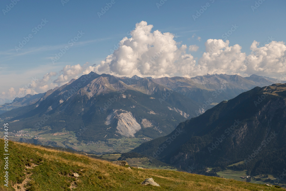 Mountain landscape in Graubúnden, Switzerland