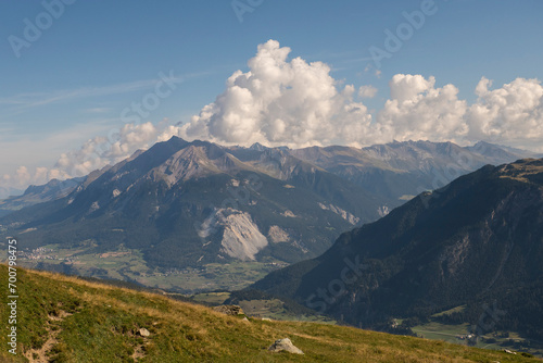 Mountain landscape in Graubúnden, Switzerland