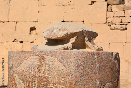 Skarabäus im Karnak-Tempel, Luxor, Ägypten