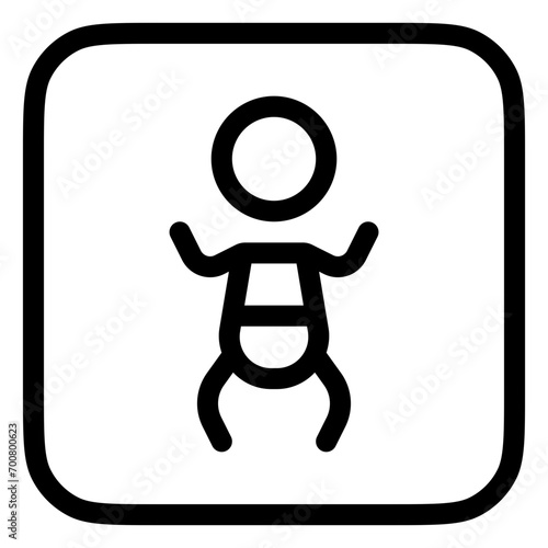 Editable baby, nursing room vector icon. Part of a big icon set family. Perfect for web and app interfaces, presentations, infographics, etc