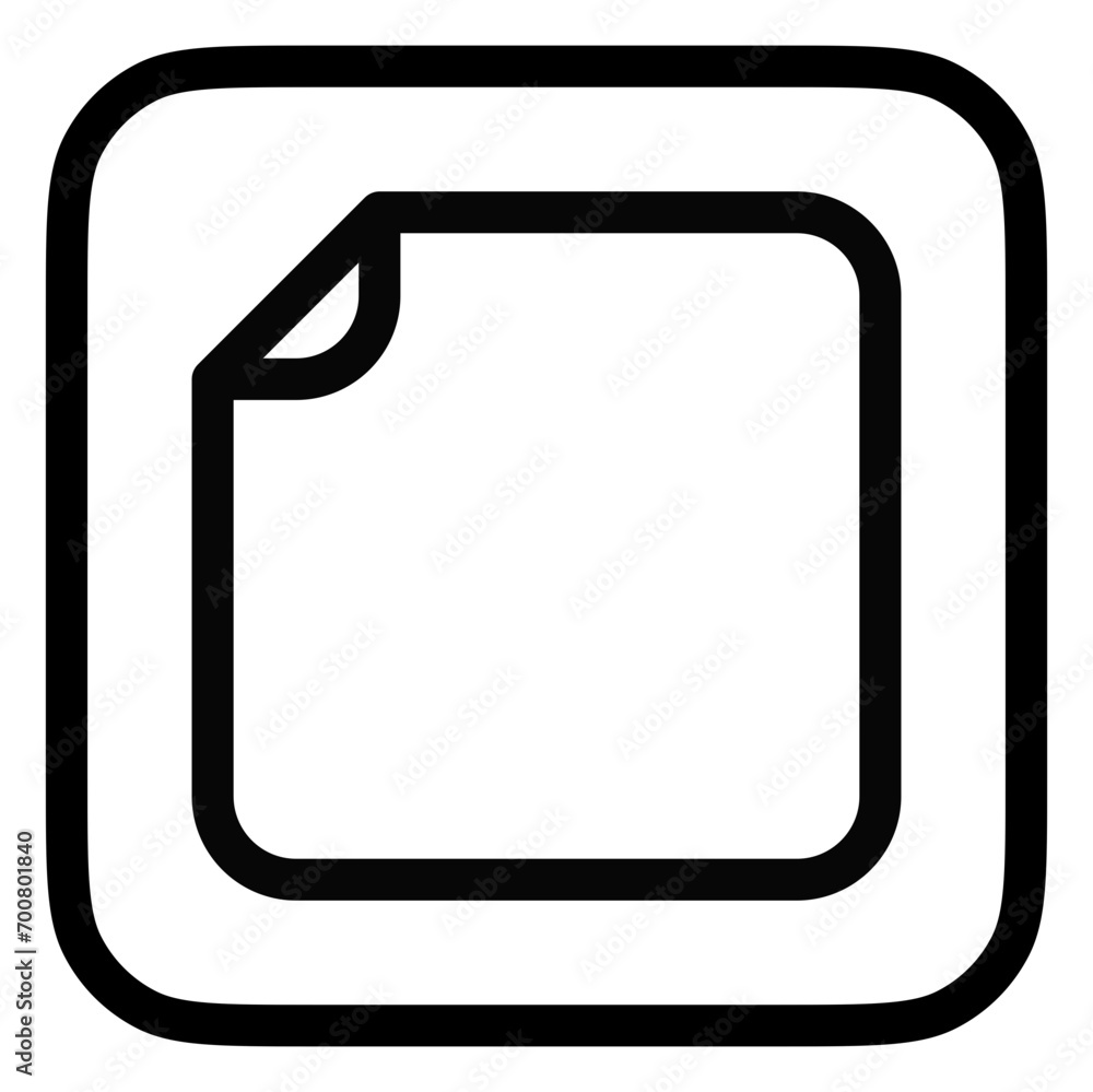 Editable vector blank empty file icon. Part of a big icon set family. Perfect for web and app interfaces, presentations, infographics, etc Editable vector blank empty file icon. Part of a big icon set family. Perfect for web and app interfaces, presentations, infographics, etc