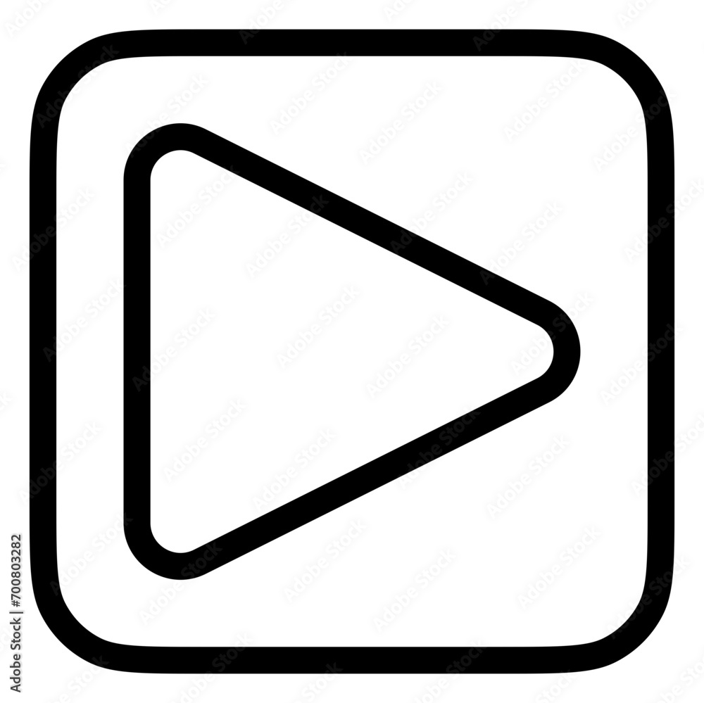 Editable vector play button icon. Black, transparent white background. Part of a big icon set family. Perfect for web and app interfaces, presentations, infographics, etc Editable vector play button icon. Black, transparent white background. Part of a big icon set family. Perfect for web and app interfaces, presentations, infographics, etc