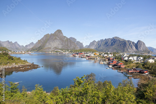 Gravdalsbukta - Reine is a settlement and fishing village in Moskenes municipality,Lofoten in Nordland county.,Norway,Europe photo