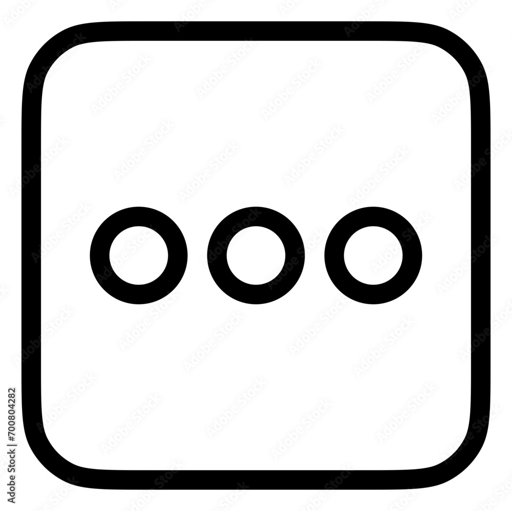 Vector horizontal ellipsis menu icon. Black, white background. Perfect for app and web interfaces, infographics, presentations, marketing, etc. Vector horizontal ellipsis menu icon. Black, white background. Perfect for app and web interfaces, infographics, presentations, marketing, etc.