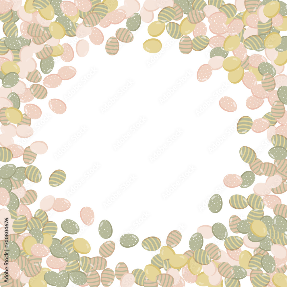 Happy Easter Banner. Pattern of eggs, flowers and twigs. For card, banner, poster, flyer, and web. Spring Festival. Vector illustration Happy Easter Banner. Pattern of eggs, flowers and twigs. For card, banner, poster, flyer, and web. Spring Festival. Vector illustration