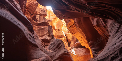 Slot Canyons, Antelope Canyon, Arizona, intricate light and shadow play on rock walls