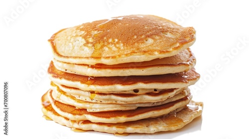 A Delicious Stack of Pancakes With Sweet Syrup