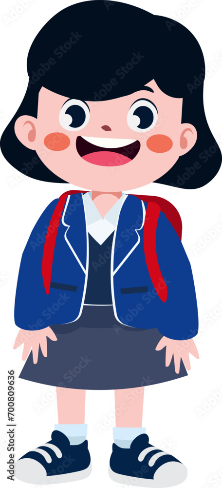 Happy cute children back to school Happy cute children back to school