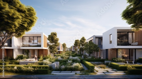 Urban Oasis: Avantgarde Townhouses Embrace Modern Living in Serene Suburban Landscape