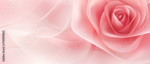 Enchanting Realistic Rose  A Captivating Banner Template with Abstract Background and Smooth Lines  Perfect for Adding Text and Evoking Emotion