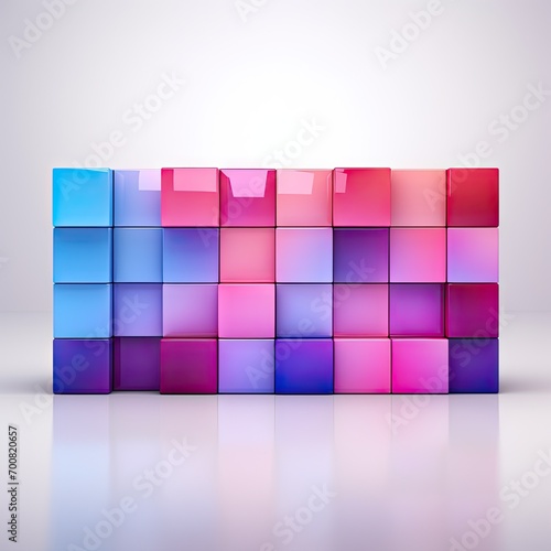abstract colorful cubes