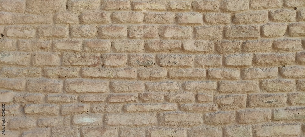 Bricklaying Tunisia. Brick texture photo