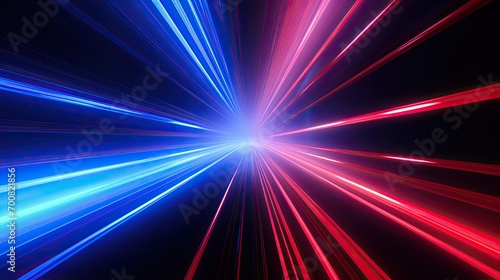 Laser abstract light background - pink red and blue colors