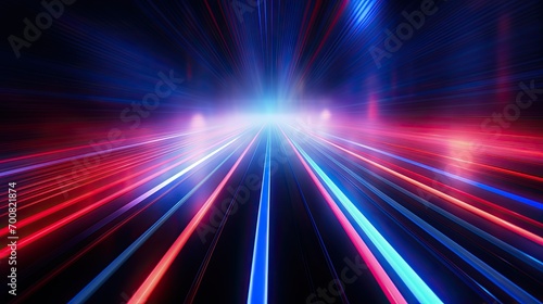 Laser abstract light background - pink red and blue colors