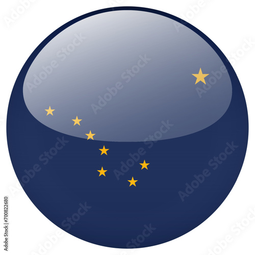 Alaska flag button.