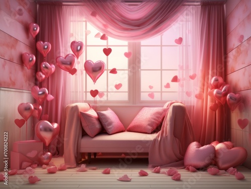 Enchanting Love Haven  A Dreamy Valentine s Day Escape in a Blissful Pink Room