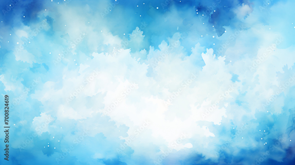 Ethereal blue watercolor texture background.