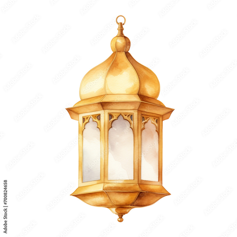 Obraz premium Golden Islamic Lantern Celebration