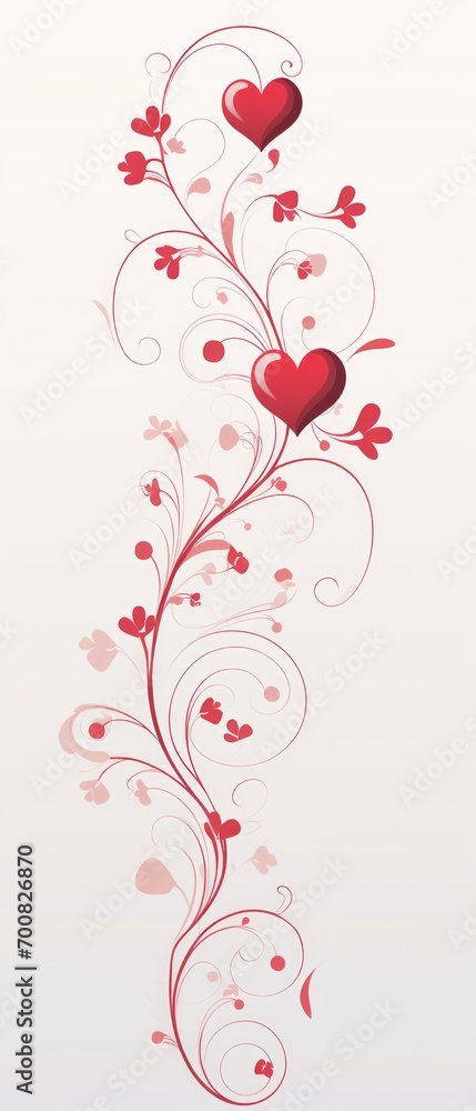 Love's Embrace: Exquisite Valentine's Card Design with Heart Illustration Love's Embrace: Exquisite Valentine's Card Design with Heart Illustration