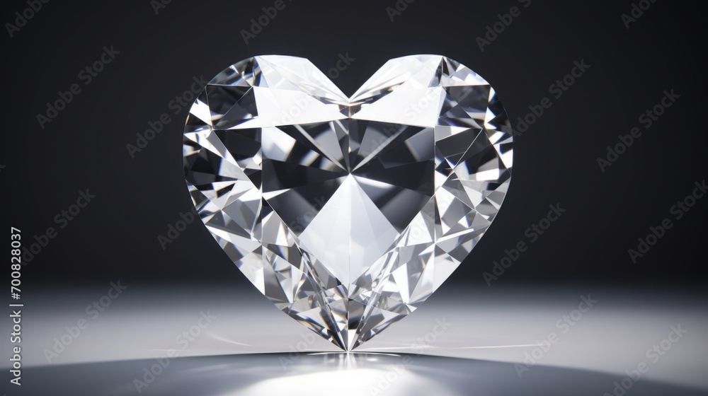 Sparkling Elegance: Mesmerizing Heart Diamond Shimmers with Love and Luxury Sparkling Elegance: Mesmerizing Heart Diamond Shimmers with Love and Luxury