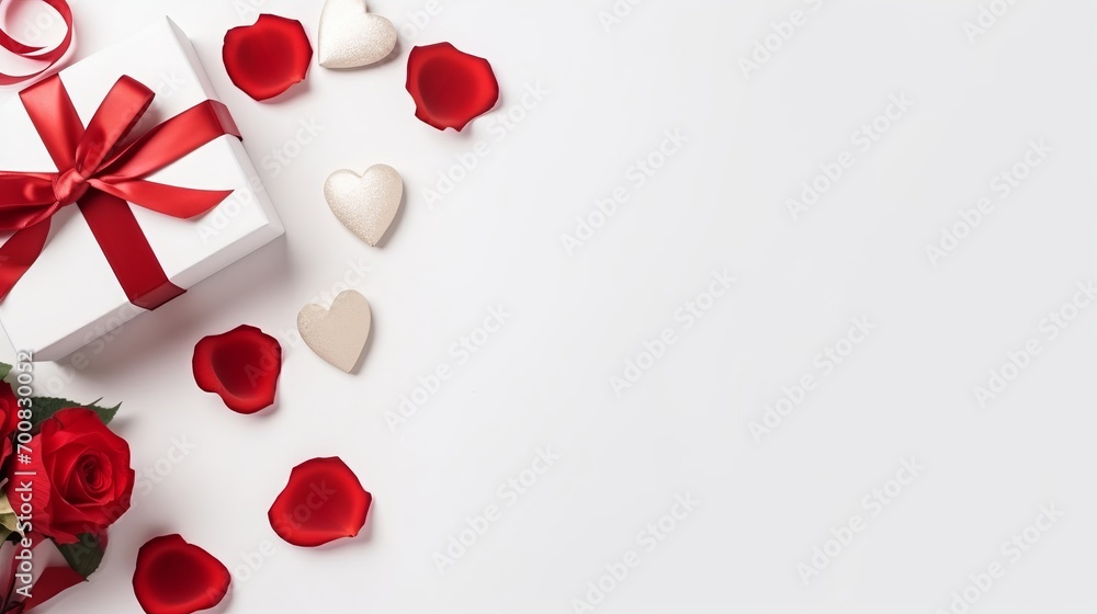 Love Unwrapped: Heart gift box and roses on a paper card, expressing timeless affection on a white background. Ideal for any occasion, with space for personalized messages. Love Unwrapped: Heart gift box and roses on a paper card, expressing timeless affection on a white background. Ideal for any occasion, with space for personalized messages.
