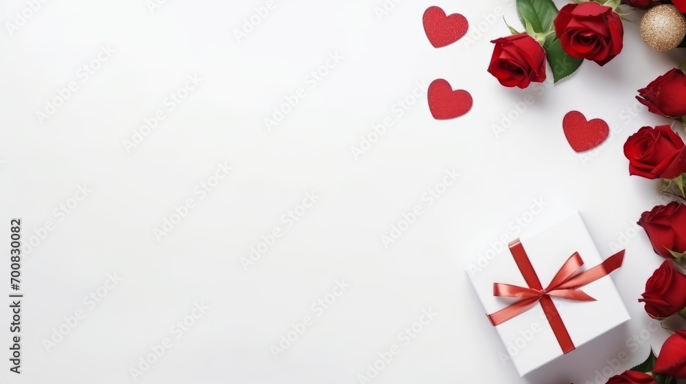 Love Unwrapped: Heart gift box and roses on a paper card, expressing timeless affection on a white background. Ideal for any occasion, with space for personalized messages. Love Unwrapped: Heart gift box and roses on a paper card, expressing timeless affection on a white background. Ideal for any occasion, with space for personalized messages.