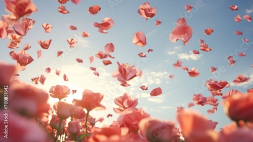 Enchanting Petals in Flight: A Mesmerizing Medley of Dancing Roses © ASoullife