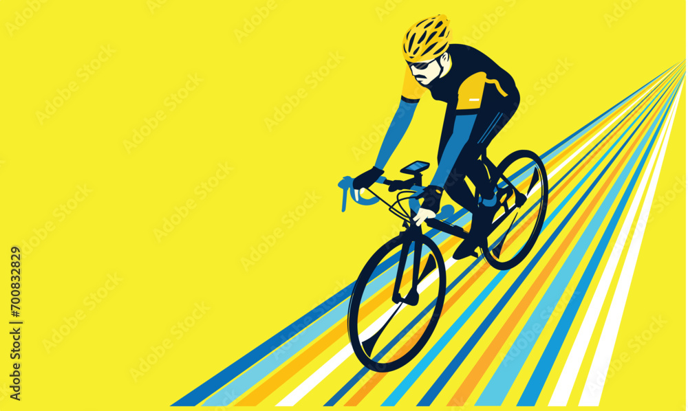 Great elegant vector editable bicycle race poster background design for your championship community event	 - obrazy, fototapety, plakaty 