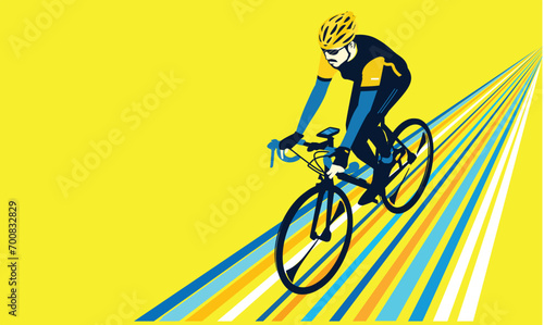 Great elegant vector editable bicycle race poster background design for your championship community event 