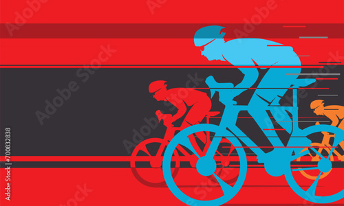 Great elegant vector editable fast bicycle race poster background design for your championship community event 