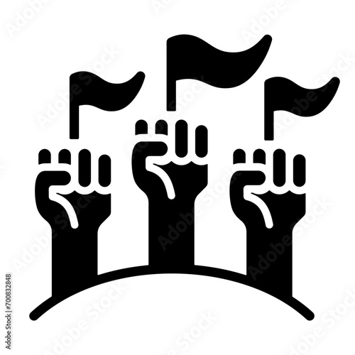 Tableau sur toile Democracy Icon