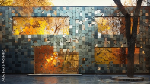 Nature's Kaleidoscope: Captivating Reflections on a Modernist Canvas