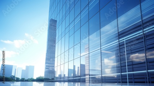 Crystal Clarity  Unveiling the Reflective Brilliance of the Corporate Skyline