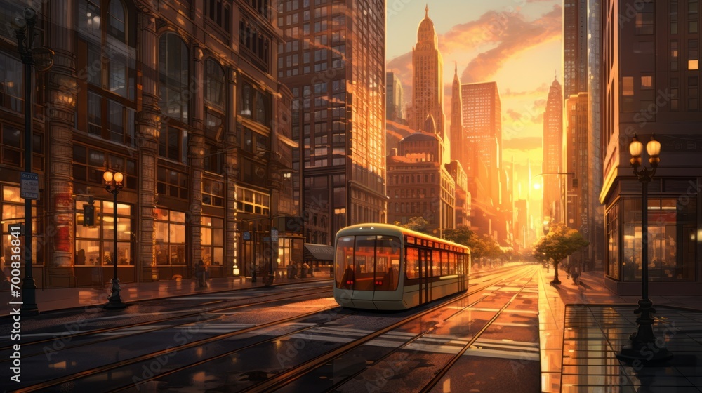Golden Dawn: Illuminating the Urban Jungle with a Mesmerizing Sunrise Golden Dawn: Illuminating the Urban Jungle with a Mesmerizing Sunrise