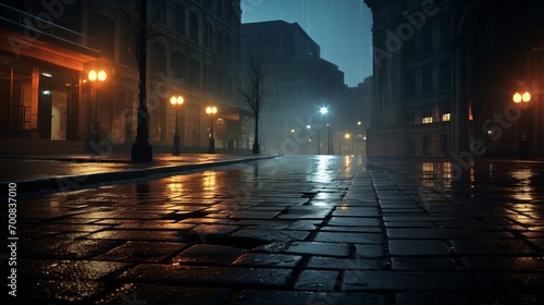 City Symphony: Captivating Rainsoaked Streets Illuminate Urban Nightscape with Mesmerizing City Lights © ASoullife