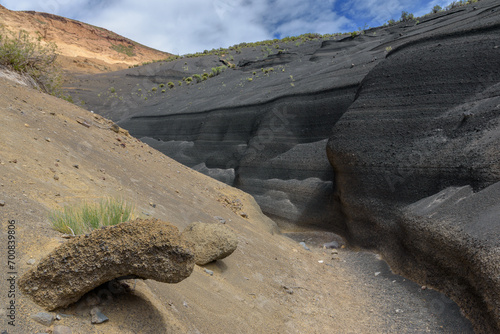 Pasajes y caminos de volcán Malacara - Mendoza - Argentina photo