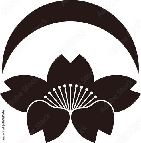 月落ち桜