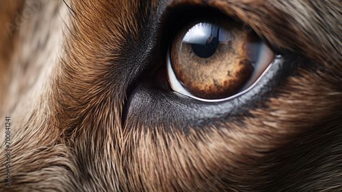 Close up of a dog's kind eye photo