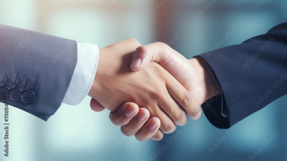 Trust in Partnership: Captivating Close-Up of Business People Sealing a Deal with a Handshake on a White Background - Symbolizing Confidence, Cooperation, and Successful Negotiations Trust in Partnership: Captivating Close-Up of Business People Sealing a Deal with a Handshake on a White Background - Symbolizing Confidence, Cooperation, and Successful Negotiations