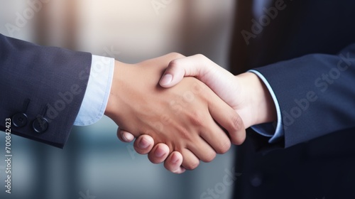 Trust in Partnership: Captivating Close-Up of Business People Sealing a Deal with a Handshake on a White Background - Symbolizing Confidence, Cooperation, and Successful Negotiations