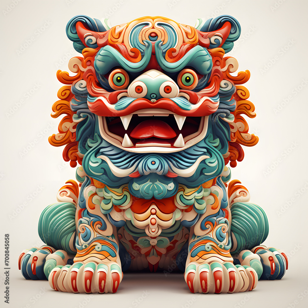 a jade green chinese lion 3d model a jade green chinese lion 3d model