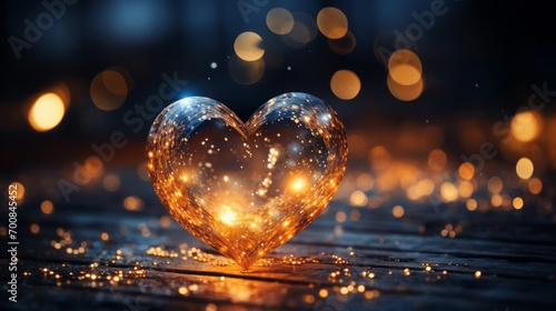 Enchanting Heart: Mesmerizing Spiral Trail of Illuminating Magic Light