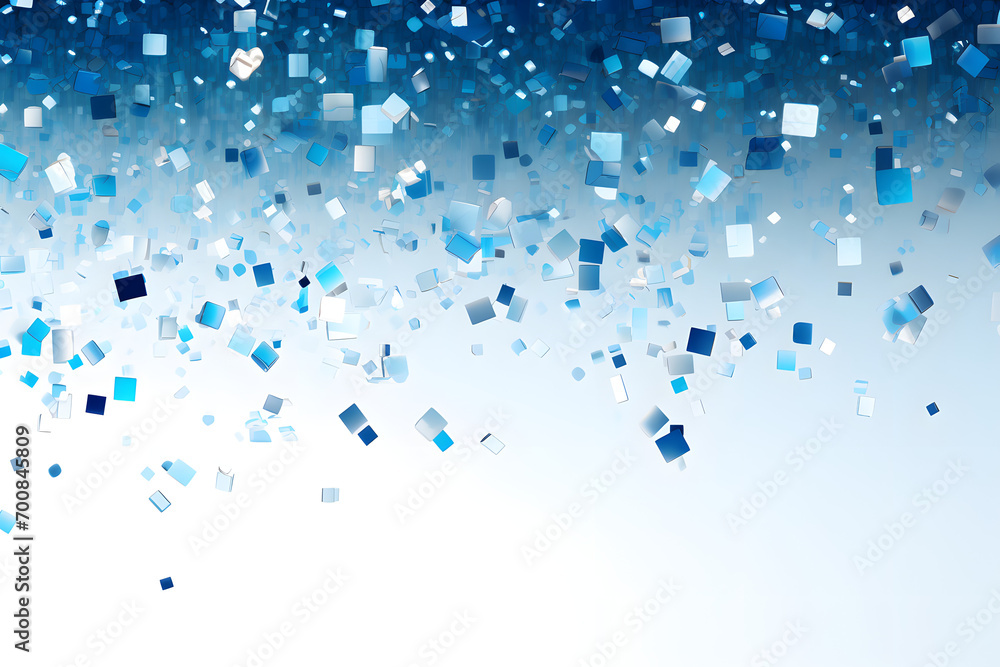 abstract blue background with blocks falling abstract blue background with blocks falling