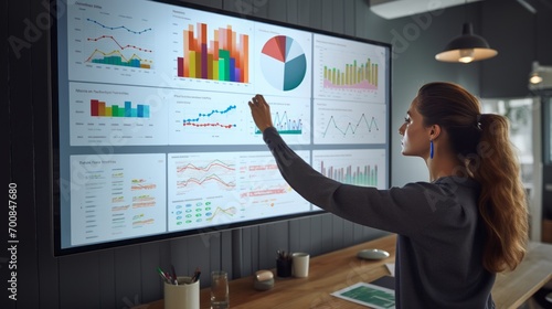 Data-Driven Brilliance: Empowering Social Media Strategy with Wall-Mounted Digital Analytics Dashboard